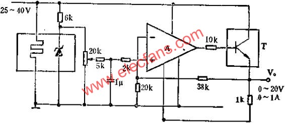 SW399组成的精密功率电源电路图  www.elecfans.com