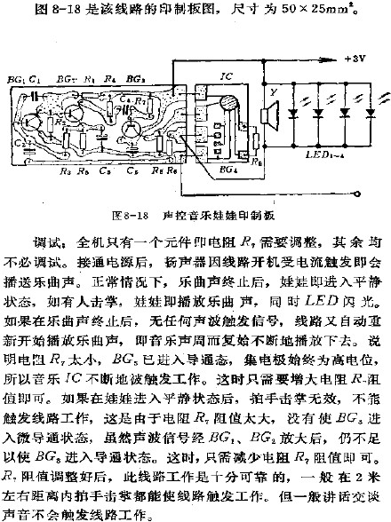 声控音乐娃娃印制板