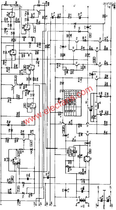 仿制AURA-VA50功放电路图  www.elecfans.com