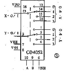 Схема включения hef4051bt