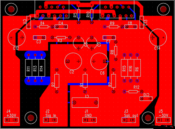 由2片lm3886並聯功放的電路製作