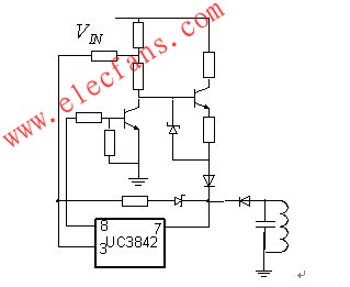  UC3842反激式电源启动电路