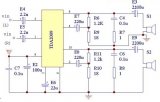 基于TDA2009功率放大器应用电路图