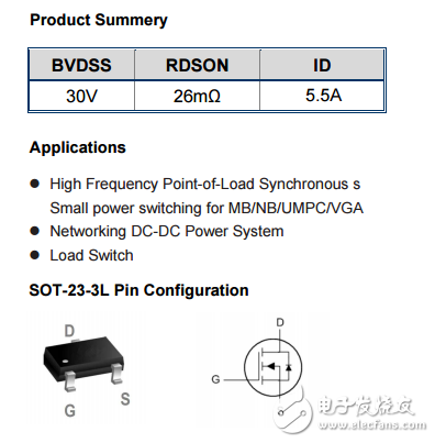 WST3408 N SOT-23-3L 30V 5.5A