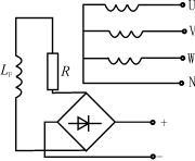 三次谐波电压经整流后给励磁绕组供电