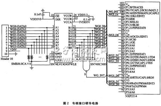 韦根接口硬件电路