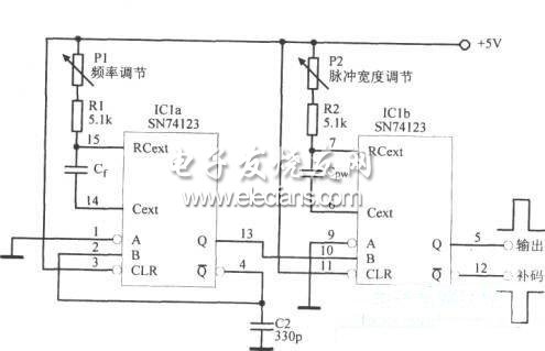 可变脉宽脉冲振荡器电路