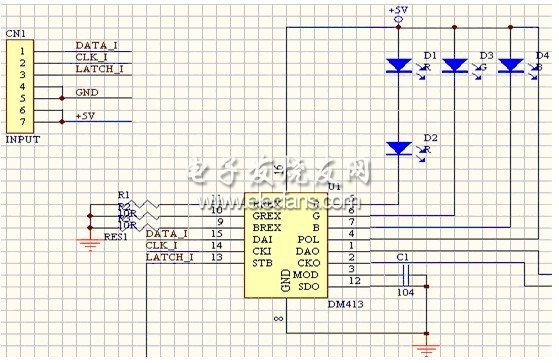 DM413典型应用原理图