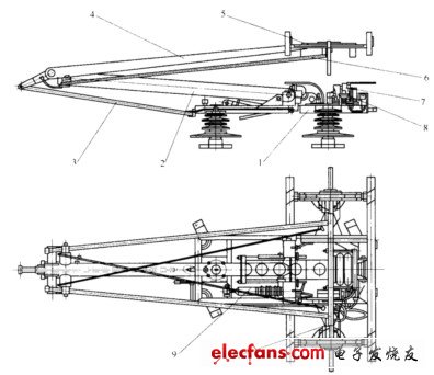 dsa200型受电弓结构图图片