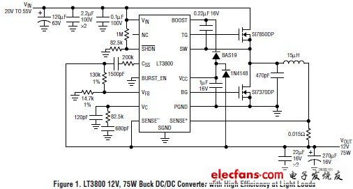 DN383 高电压电流模式降压转换器