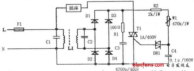 用废旧电子节能灯巧作电压调节控制器