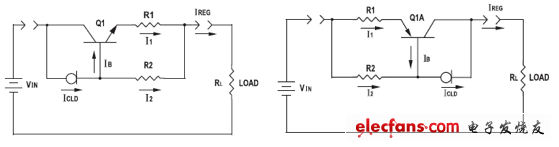 采用NPN和PNP三极管加大恒流电流