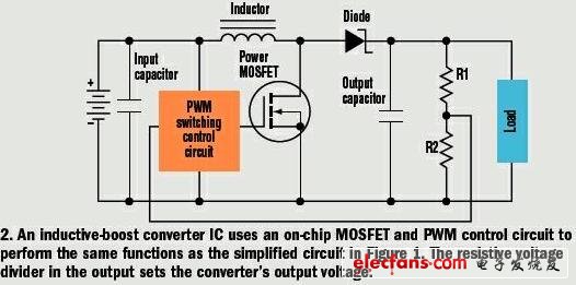 图2 实际的电感型DC-DC转换器电路