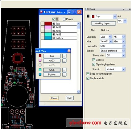 图4 基于Working Layer的布线方式。