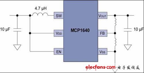 图5:MCP1640电路配置