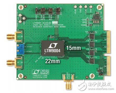 UMTS 基站接收器占板面积仅为半平方英寸