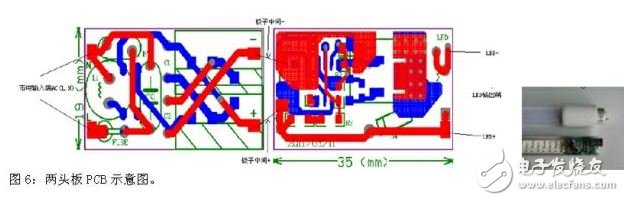 两头板PCB示意图