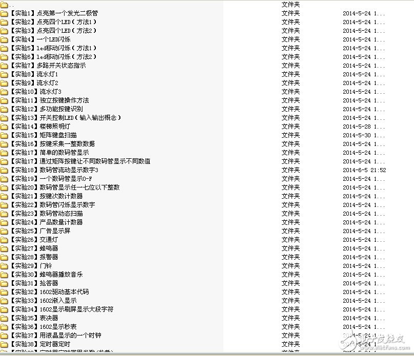 51单片机超经典实验例程115例