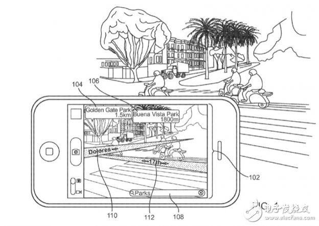 苹果AR导航专利可以透过相机看到虚拟路名