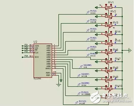 基于AD转换模块的单片机仿真和C语言开发设计