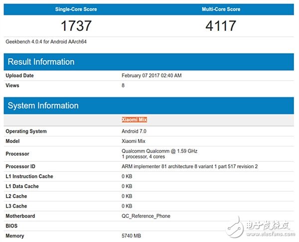 小米MIX搭载安卓7.0系统现身：喜迎升级