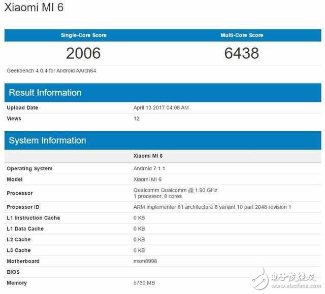 小米6的6G内存竟然不敌三星S8？ 跑分数据相差无几