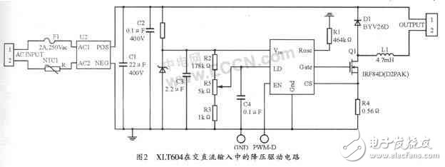 新型大功率LED驱动芯片 XLT604的应用案例