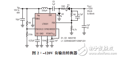 单片式转换器可提供高输出电压设计要点