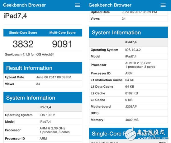 苹果10.5英寸iPad Pro怎么样？新iPad Pro跑分曝光分数让人震惊