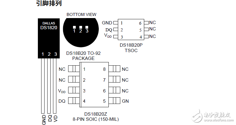 DS18B20中英文数据手册