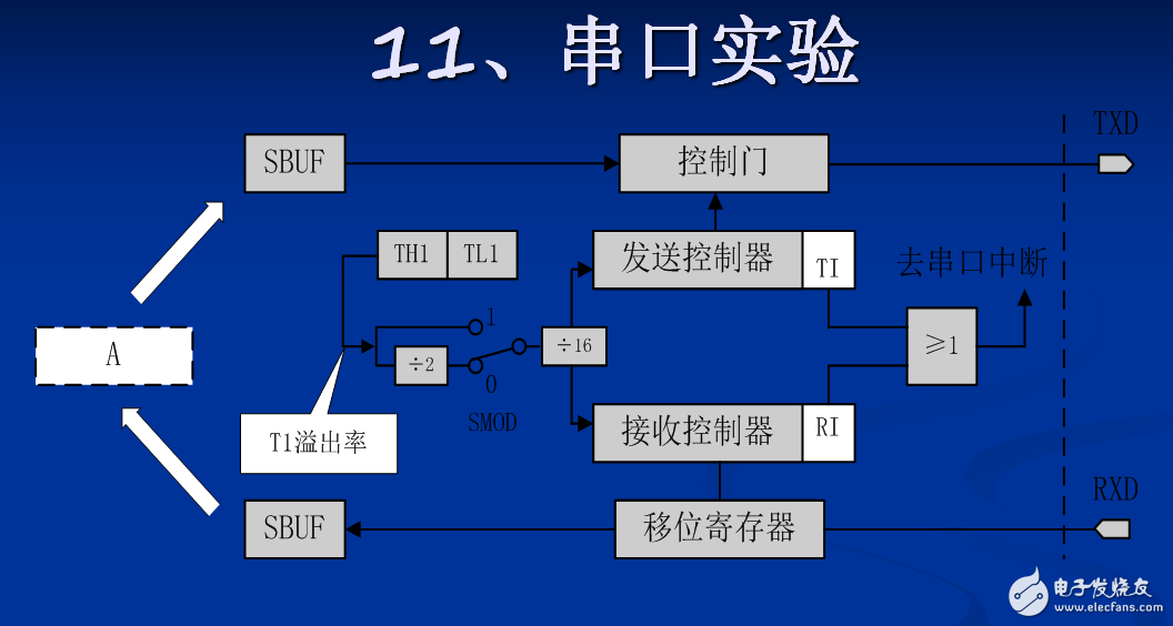 单片机开发仪的串口通讯试验PPT