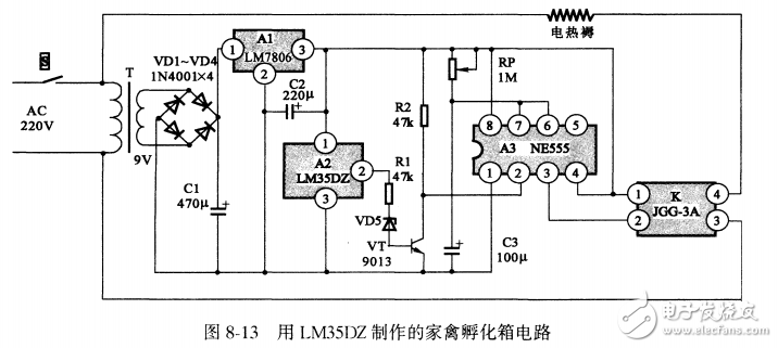 基于LM35DZ家禽孵化箱电路设计