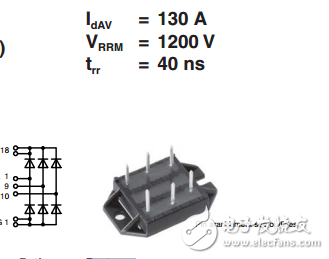 三相整流桥与快速恢复外延二极管VUE130-12NO7