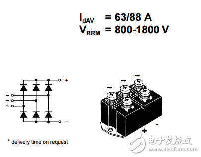 三阶段整流桥VUO62-16NO7