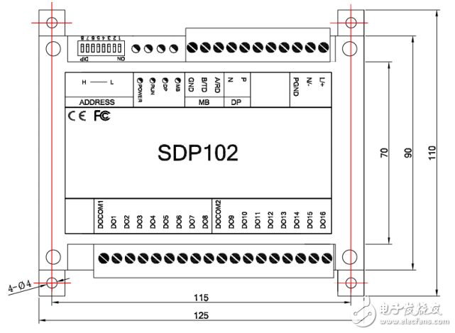 sdp102从站IO模块安装使用手册