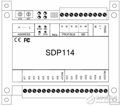 sdp114从站IO模块安装使用手册