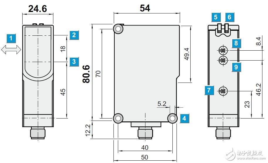 基于W27-3光电传感器的结构