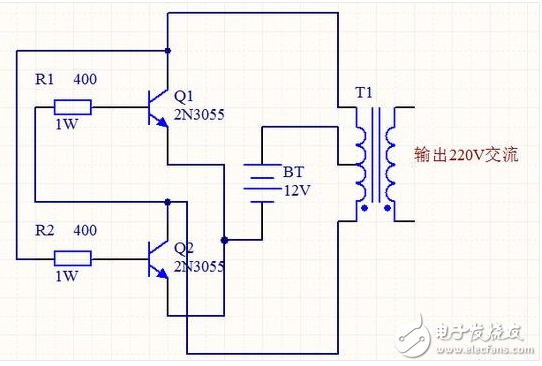 自制升压器12v升220v