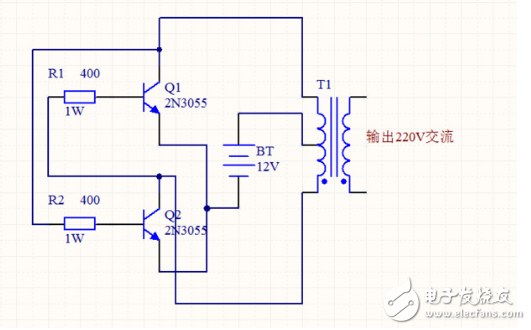 自制升压器12v升220v