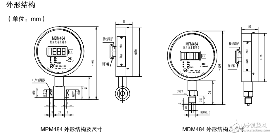 MPM484型压力变送控制器