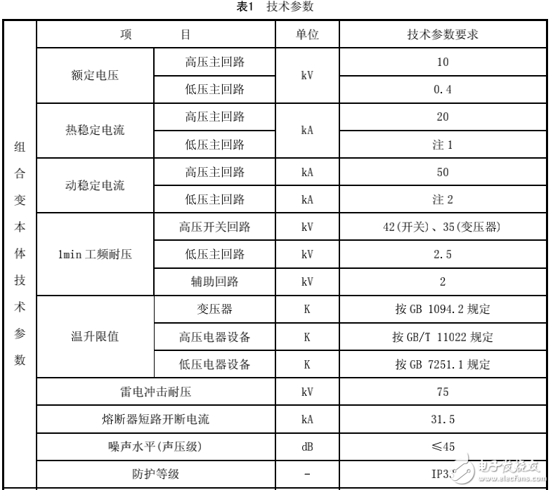 组合式变电站技术标准和要求介绍