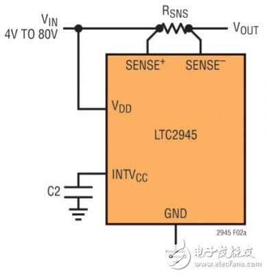  轨至轨电源监视高达 80V 或甚至更高的电压