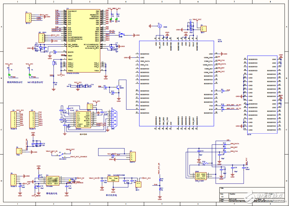 BC95原理图PCB