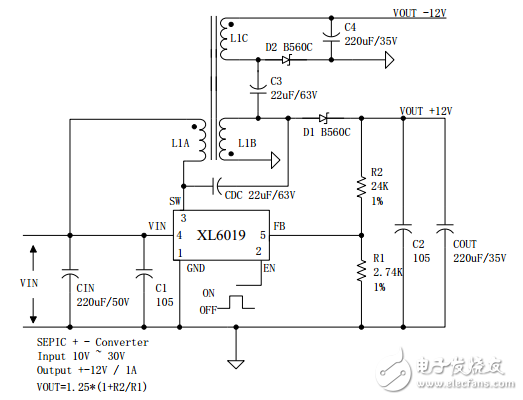 xl6019中文资料详解_引脚图及功能_内部结构_特性参数及典型应用电路