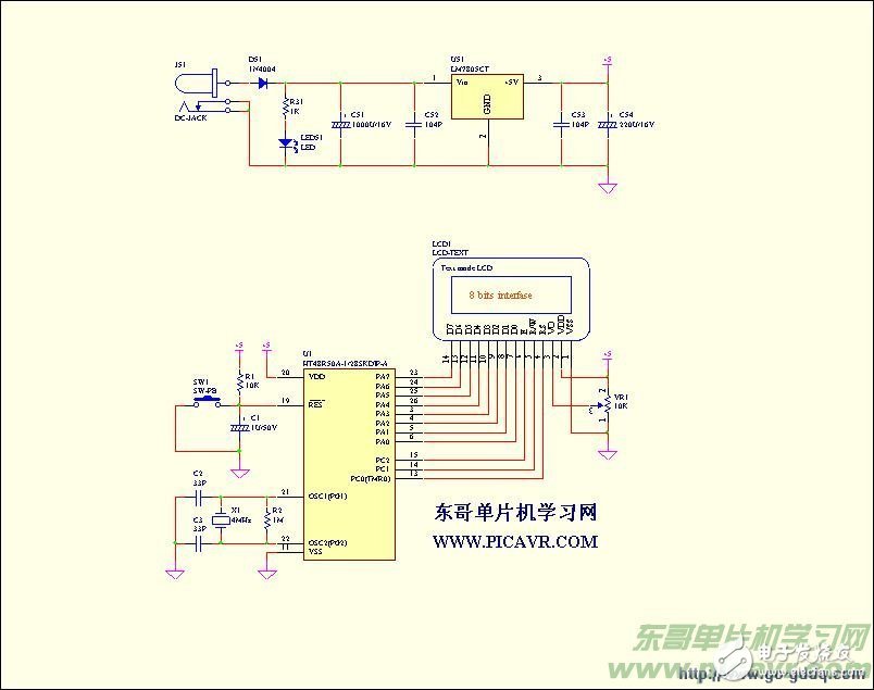 基于HT48R50A的LCD显示程序