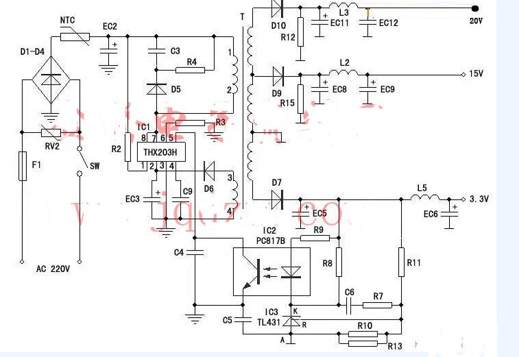 Xy6112 схема блока питания