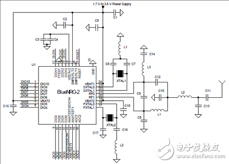 ST BlueNRG-2蓝牙低功耗(BLE)无线系统芯片开发方案