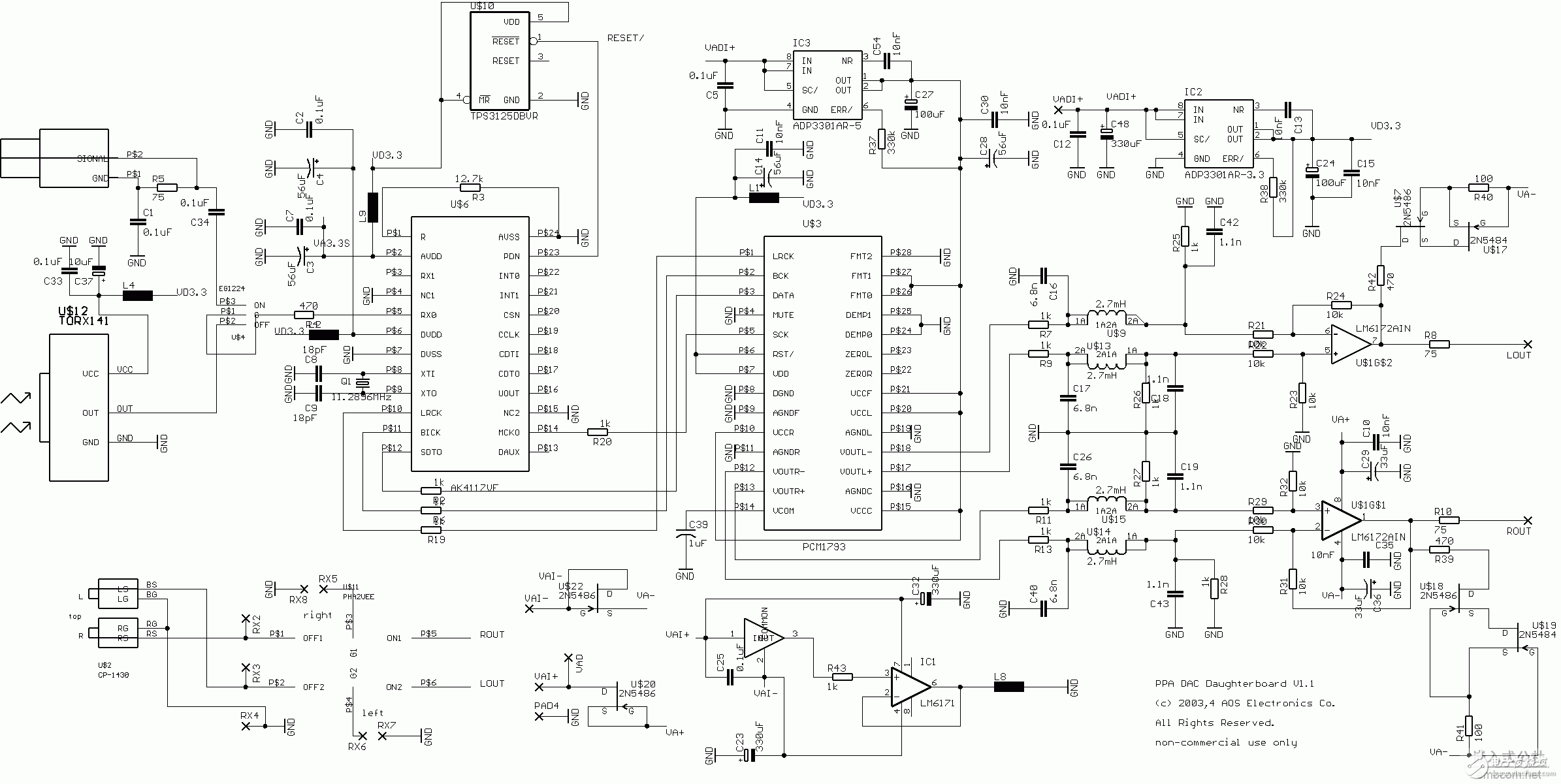 pcm56解码板电路图图片