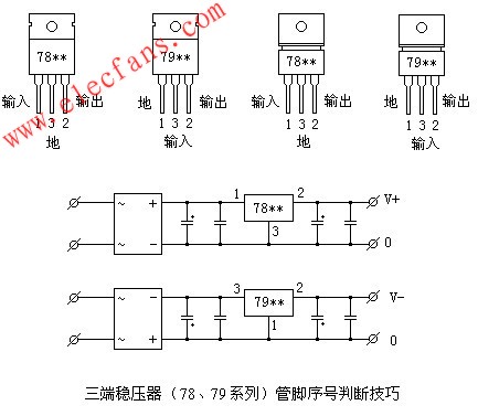 7909三端稳压引脚图图片